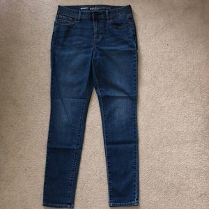 Old navy blue jeans